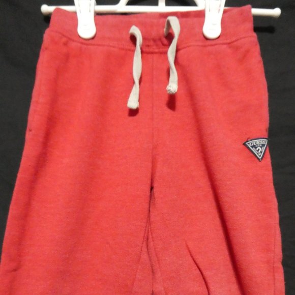 GUESS LOS ANGELES medium (5/6) red sweatpants w/ front pockets, EUC - Picture 5 of 11